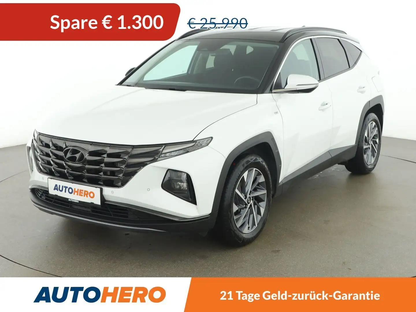 Hyundai TUCSON 1.6 T-GDI Mild-Hybrid Trend 2WD *NAVI*CAM*AHK*SPUR Weiß - 1