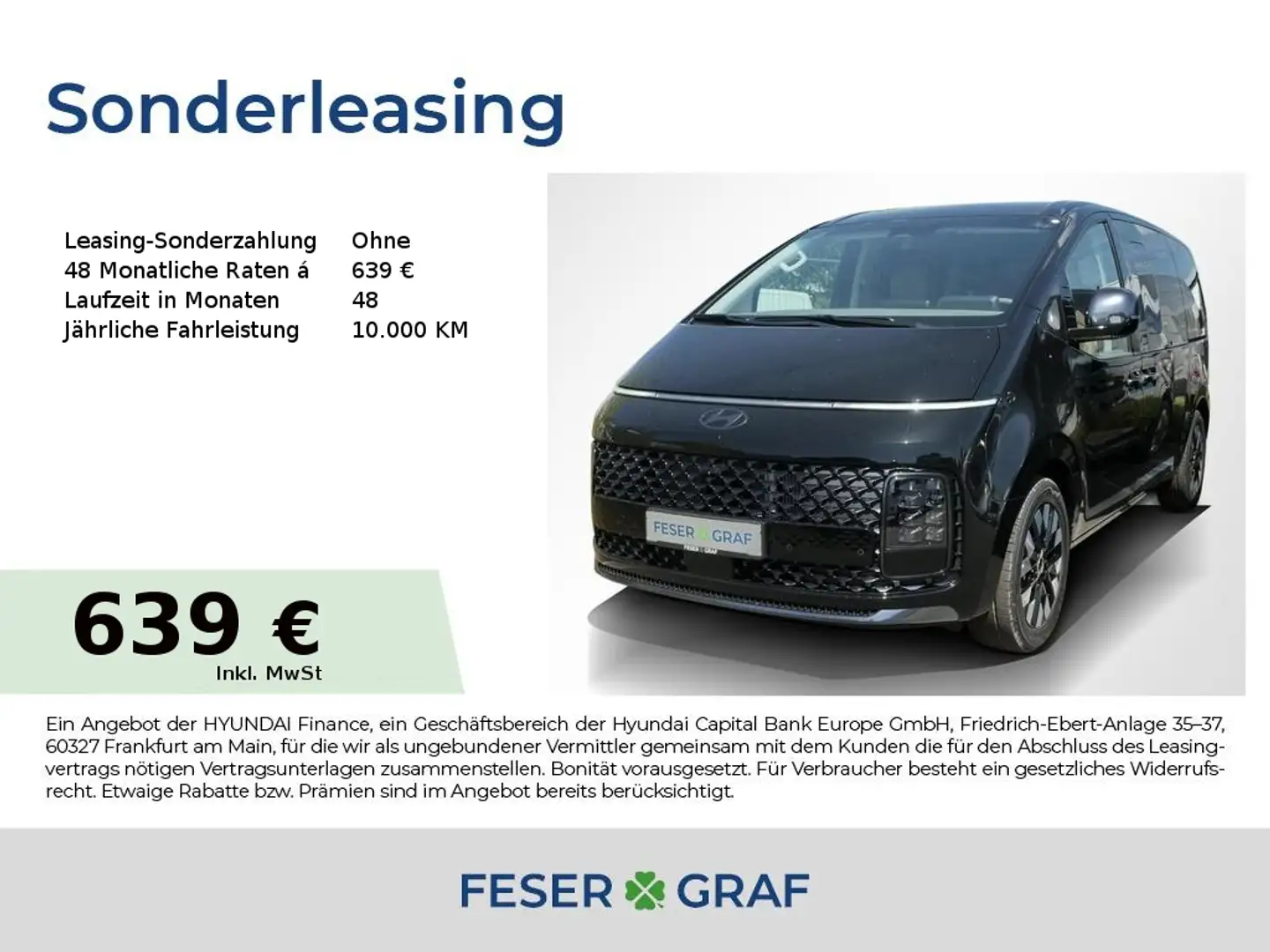 Hyundai STARIA SIGNATURE LEDER NAVI CAM LED SHZ LHZ PANO Noir - 1