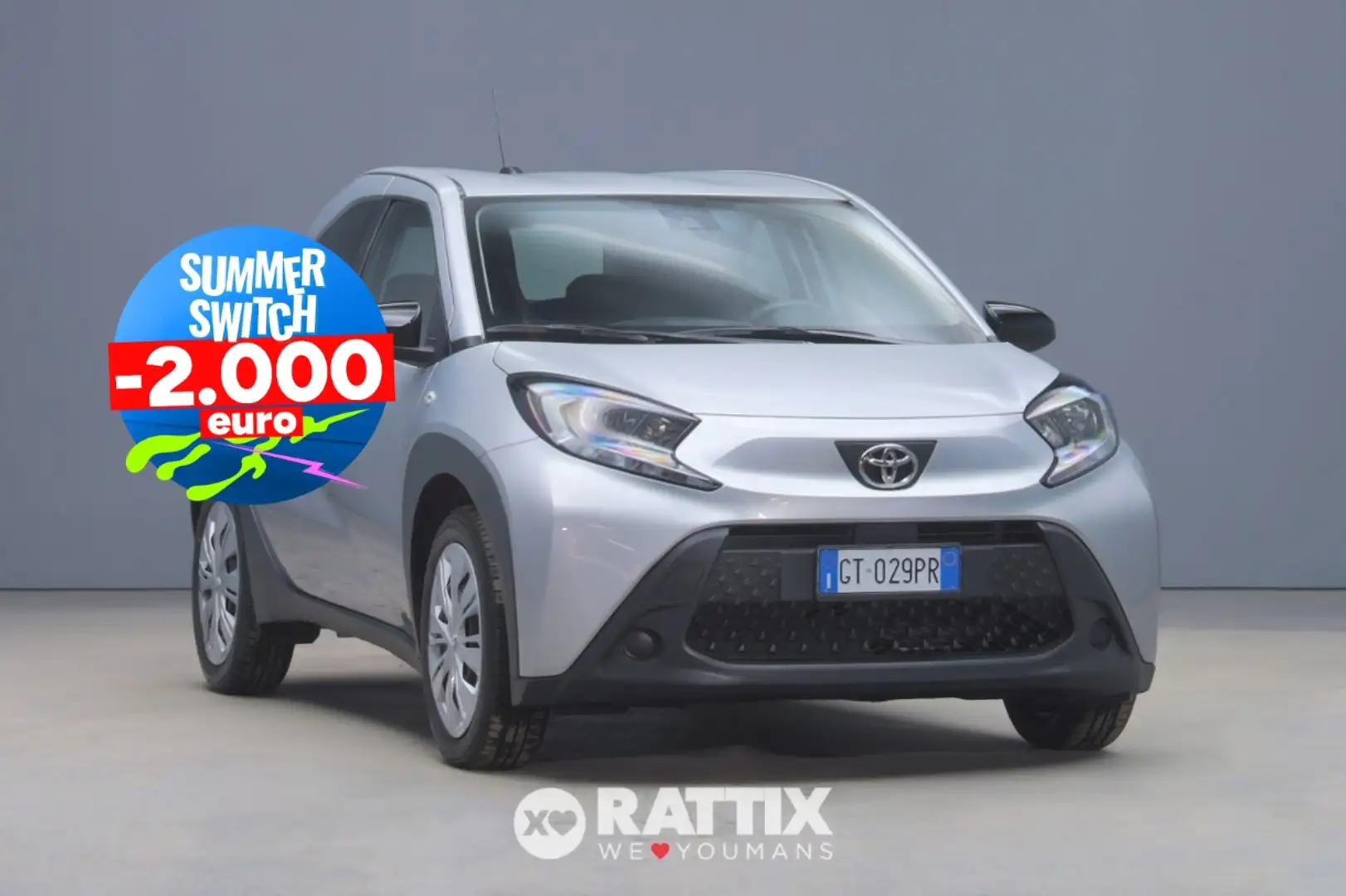 Toyota Aygo X 1.0 72CV Active s-CVT Grigio - 1