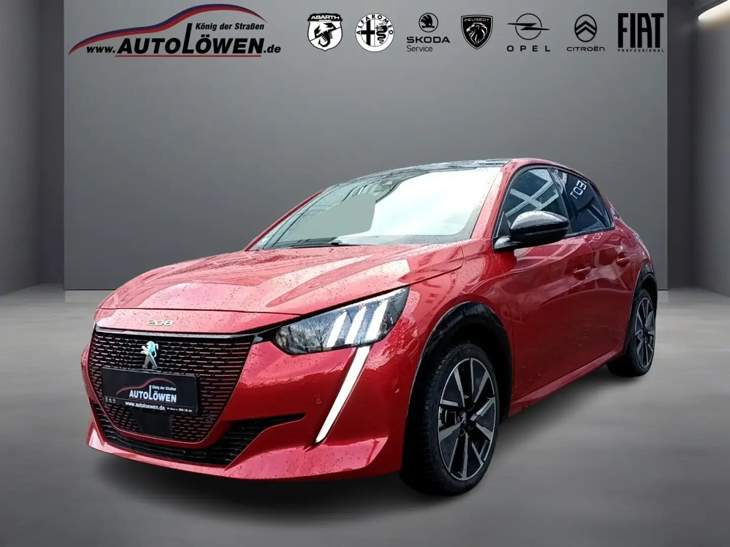 Peugeot e-208 GT Panoramadach Navi Rojo - 1