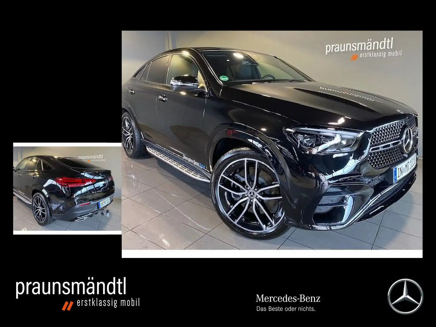 Mercedes-Benz GLE 450 d 4M Cp AMG Night Distr/AHK/Pano/StaHzg Schwarz - 1