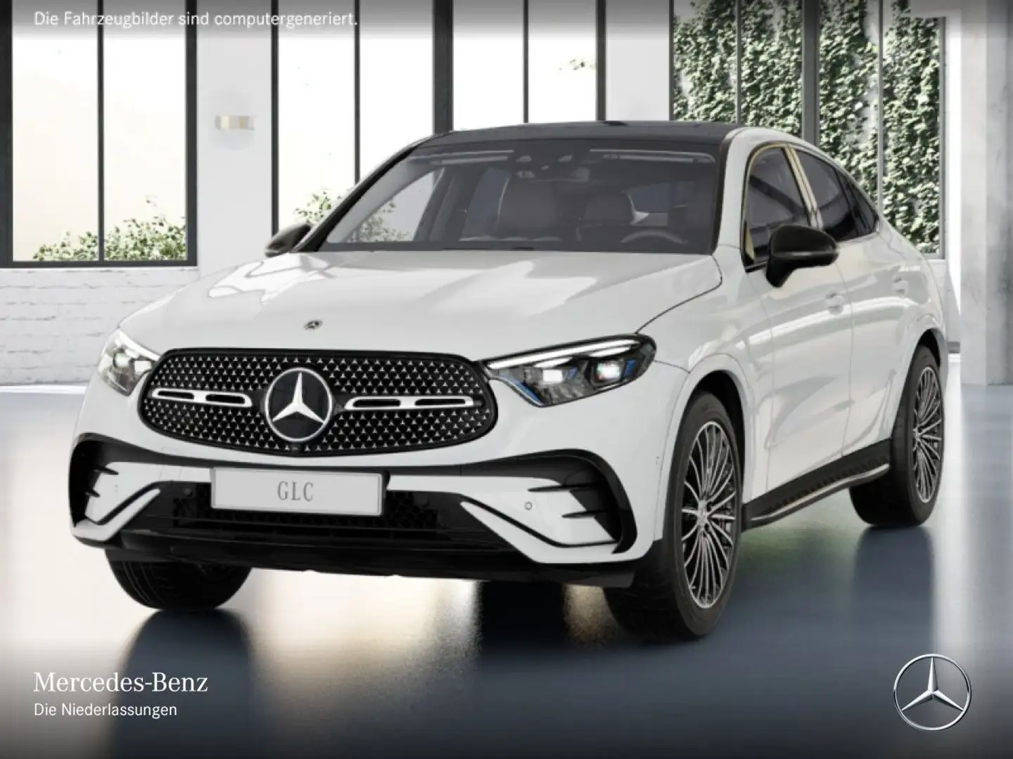 Mercedes-Benz GLC 220 d 4M AMG+NIGHT+PANO+360+AHK+KEYLESS+9G Weiß - 2