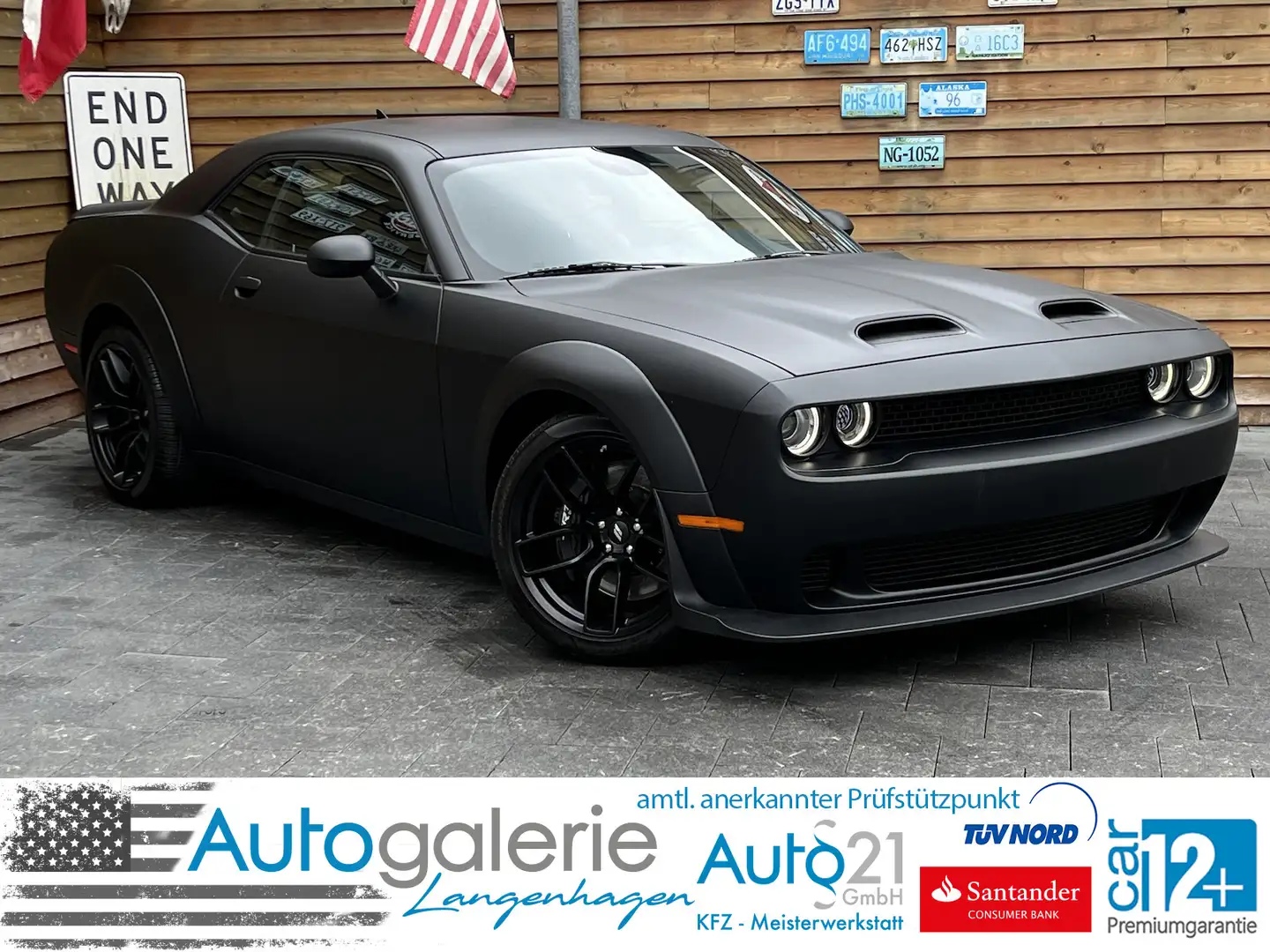 Dodge Challenger 6,4 L 392 SCAT Widebody ALL BLACK Noir - 1