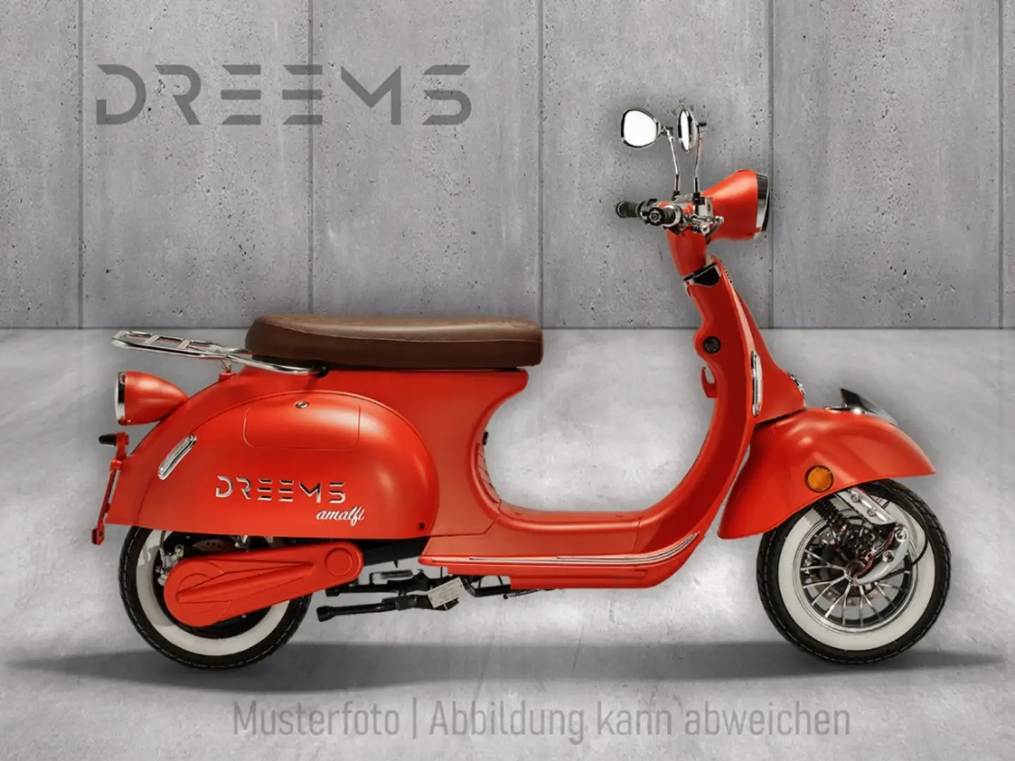 Dreems Amalfi Retro Elektroroller 45km/h 3kW Orange - 1