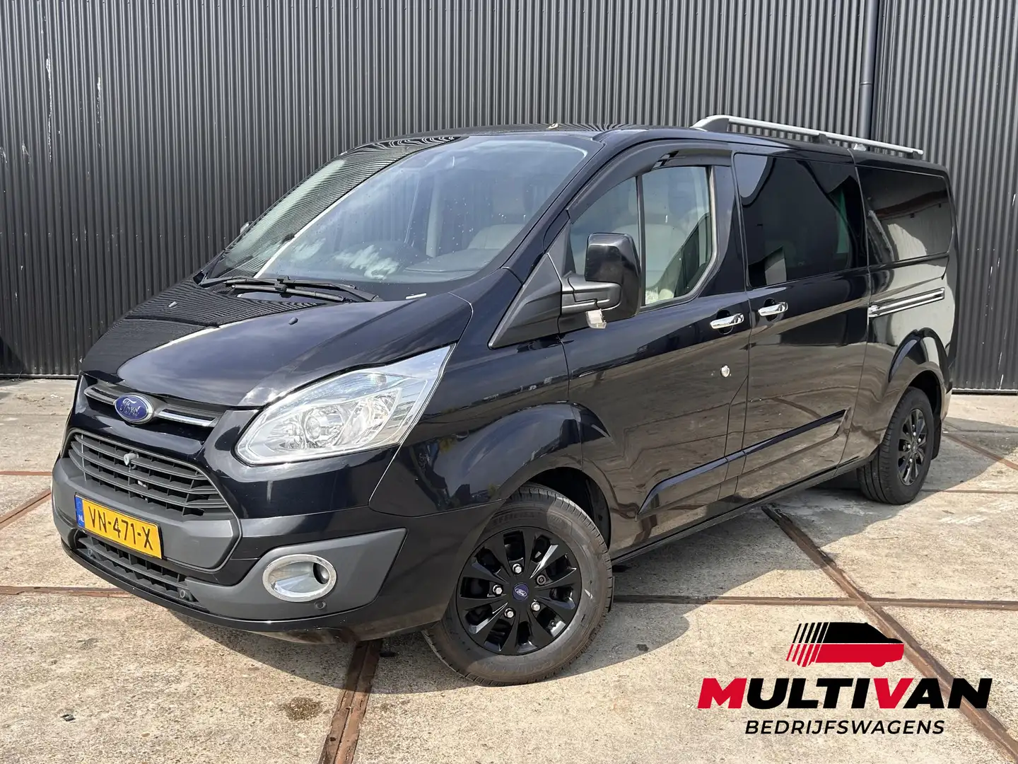 Ford Transit Custom 290 L2H1 Limited DC | MARGE | 2x Schuifdeur | Cham Negro - 1