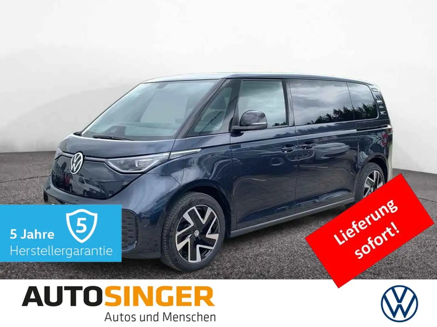 Volkswagen ID. Buzz ID.Buzz GOAL LANG LR 7-S*WÄRME*MATRIX*AHK*360 Синій - 1
