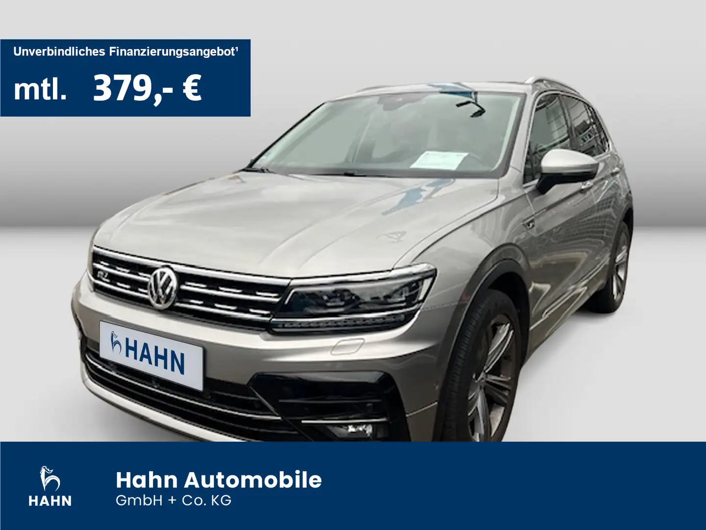 Volkswagen Tiguan 2.0TSI DSG 4Mo R-Line AHK 360° HuD Navi L Silber - 1