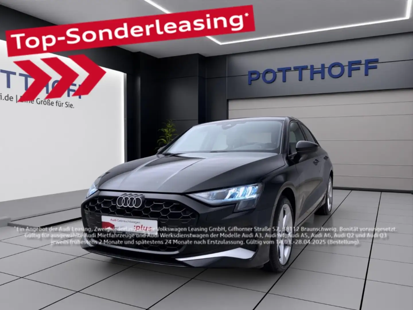 Audi A3 Limousine 35 TDI ADVANCED VIRTUAL LM18 NAVI SITZHZ Schwarz - 1