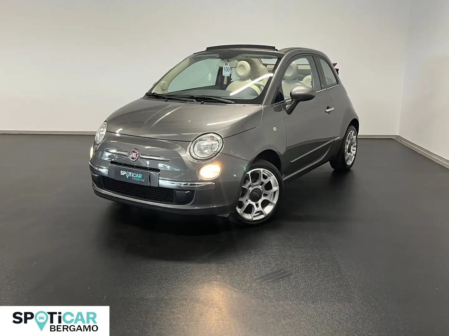 Fiat 500C 1.2 Lounge Cabrio Gris - 1