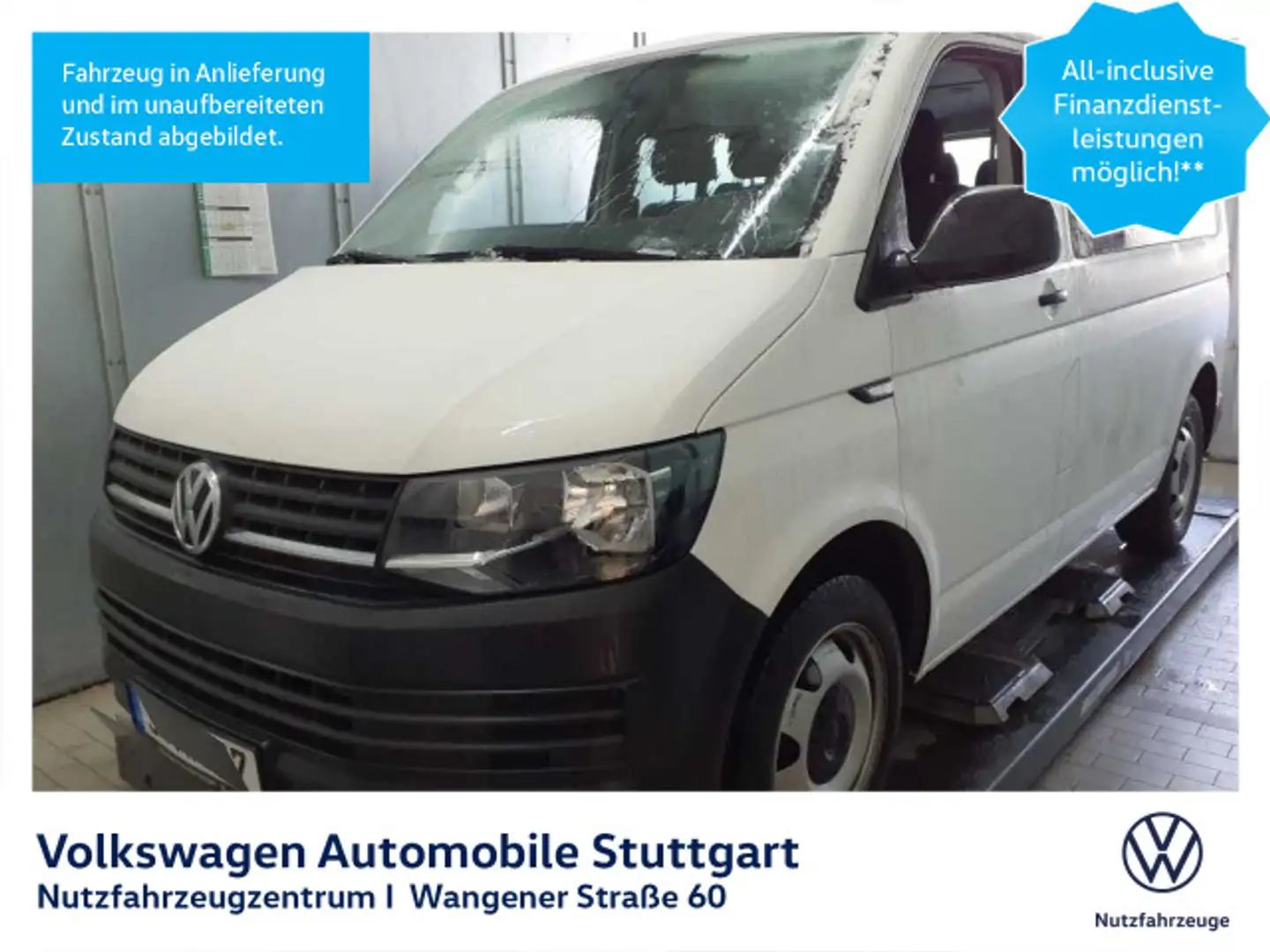 Volkswagen T6 Kombi 2.0 TDI Euro 6d Temp EVAP ISC AHK Navi Weiß - 1
