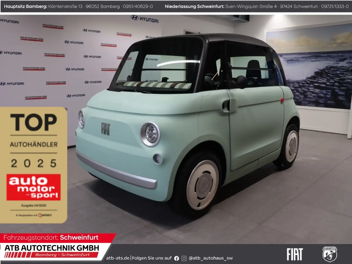Fiat MY25 7kWh 8,2 PS / Fahrbar ab 15 Jahre! Verde - 1