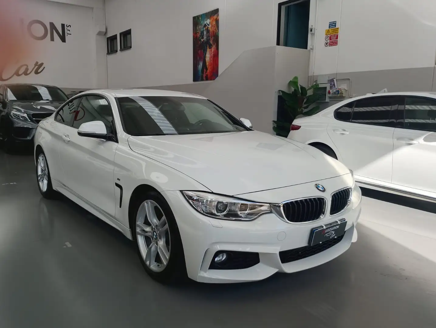 BMW 420 420d Coupé Msport Blanc - 1