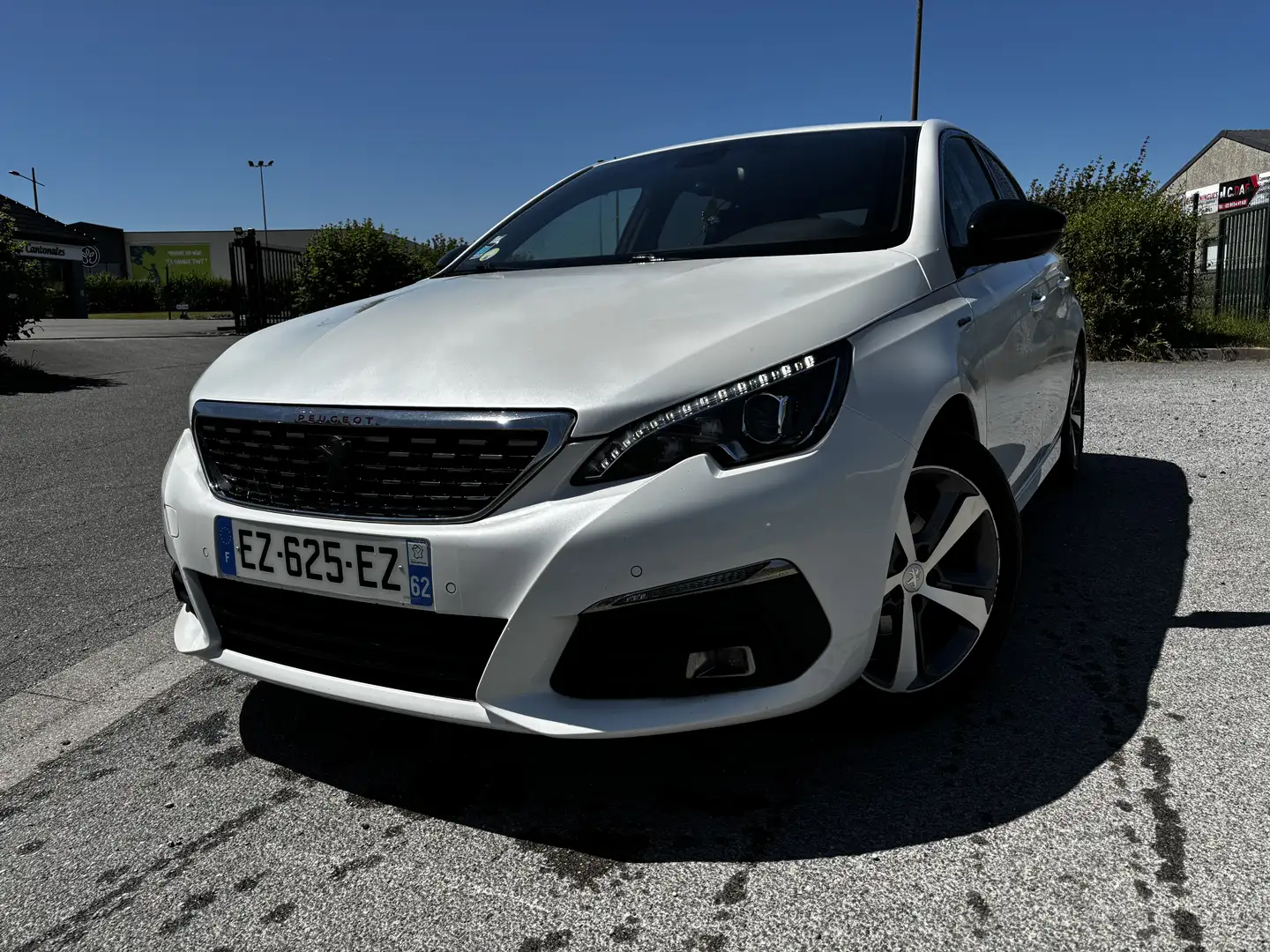Peugeot 308 1.6 BlueHDi 120ch S&S BVM6 GT Line Blanc - 1