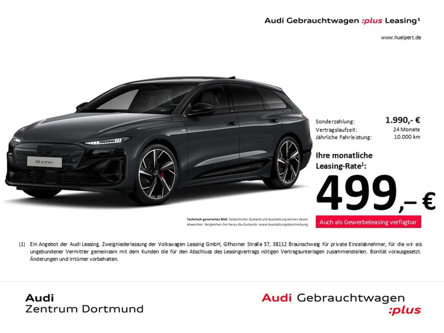 Audi A6 e-tron Avant S LINE PANO B&O AHK 360°CAM LM21 Grau - 1