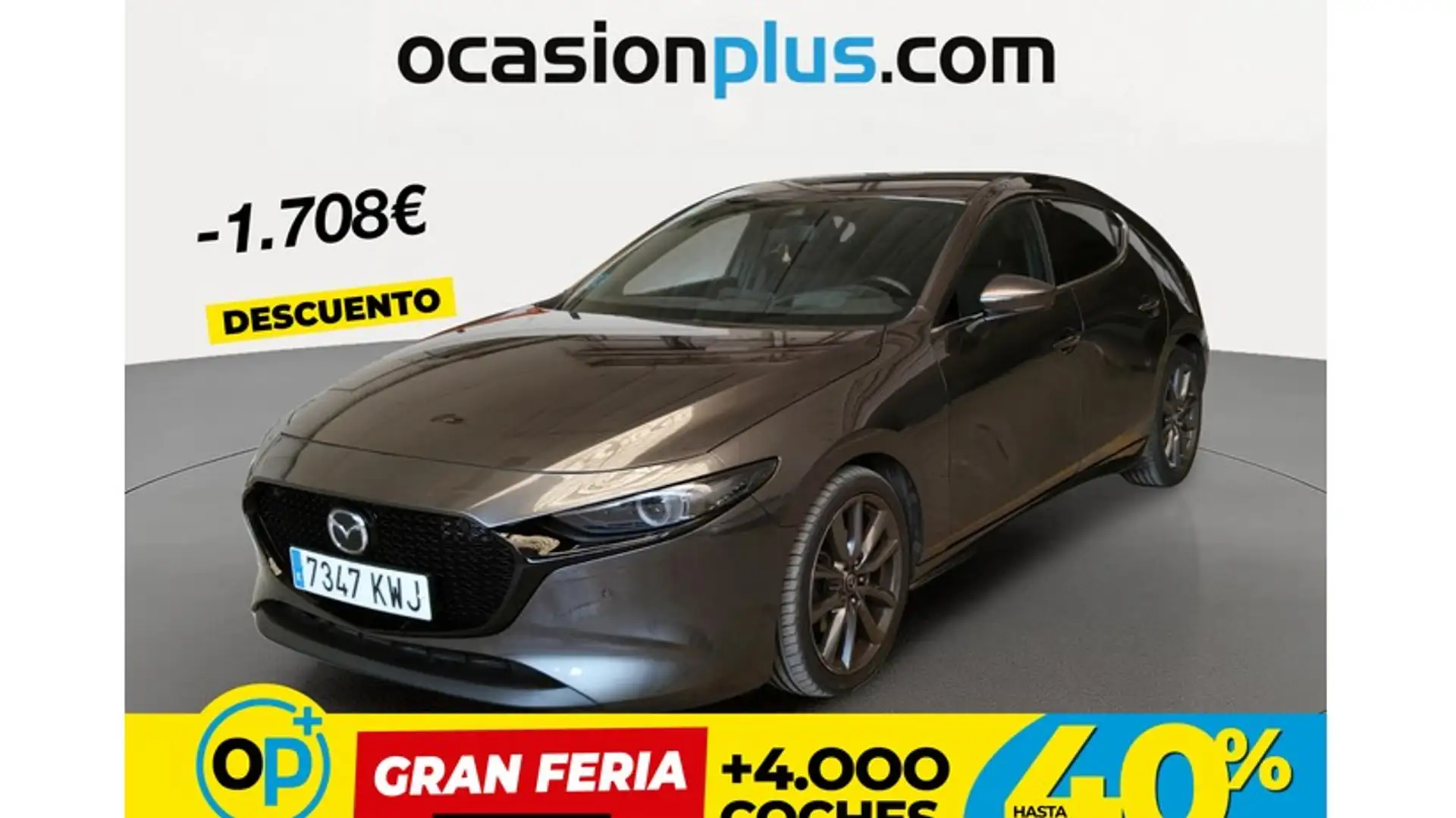 Mazda 3 2.0 e-Skyactiv-G Zenith 90kW Gris - 1