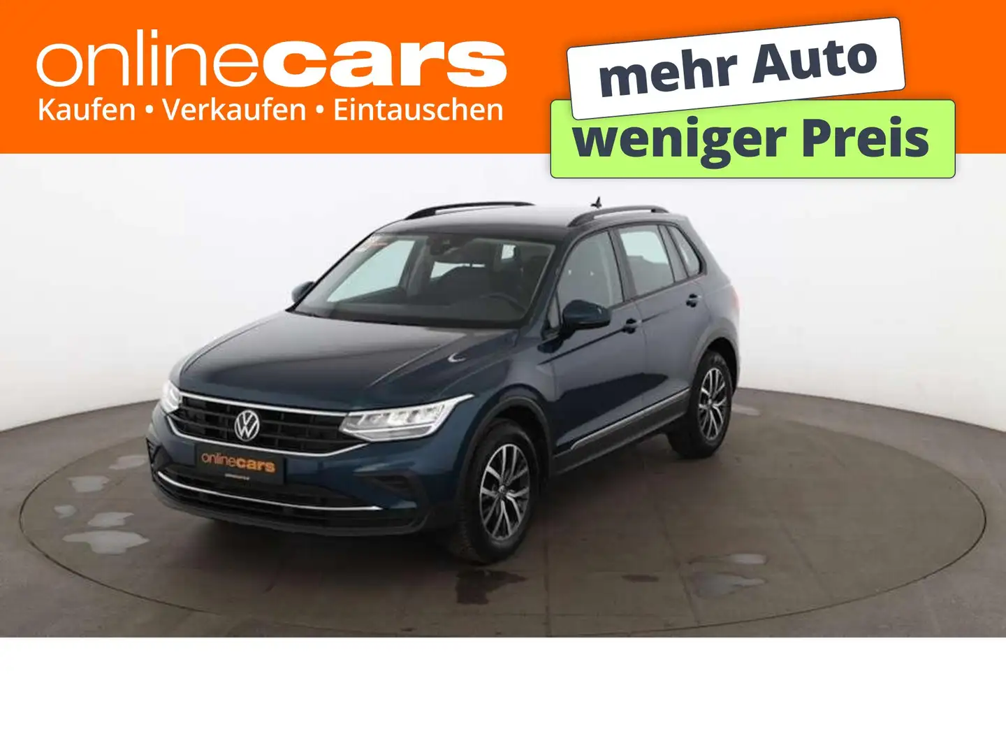 Volkswagen Tiguan 2.0 TDI Life Aut LED AHK RADAR NAVI R-CAM Blau - 1