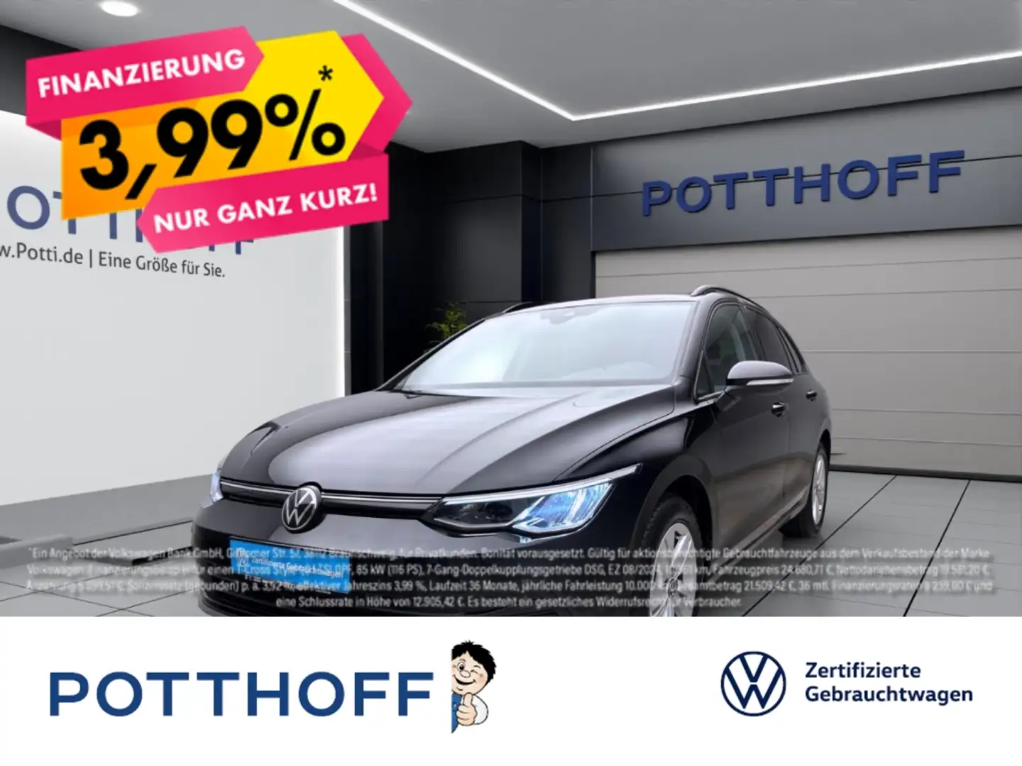 Volkswagen Golf Variant 1.0 TSI LIFE NAVI ACC KLIMA LM16 Schwarz - 1