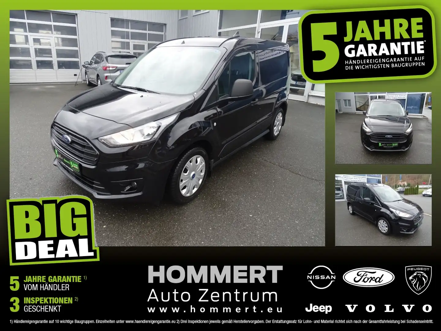 Ford Transit Connect Kasten 200 Trend L1 Klima Schwarz - 1