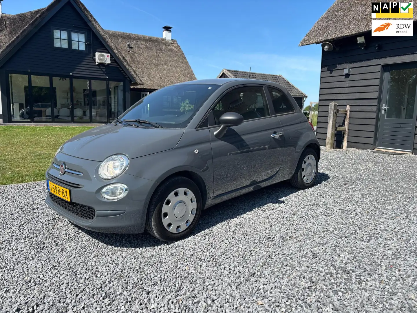 Fiat 500 1.0 Hybrid Pop Grijs - 1