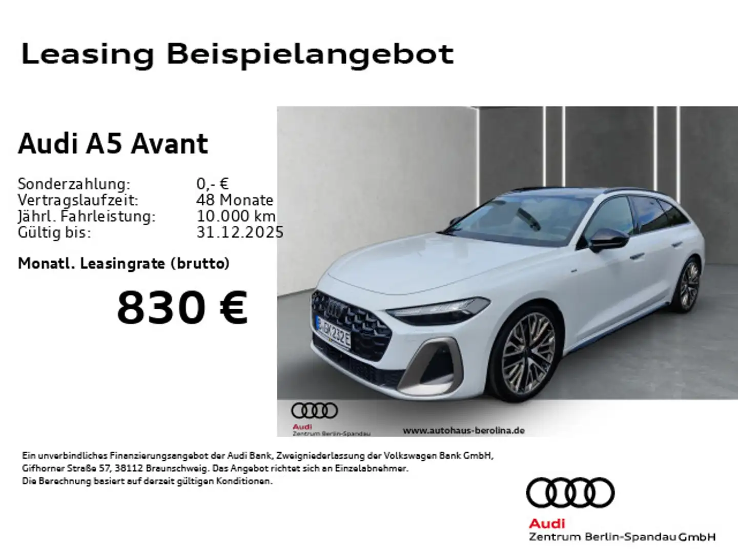 Audi A5 e-hybrid qu. S line S tronic *PANO*HuD* Weiß - 1