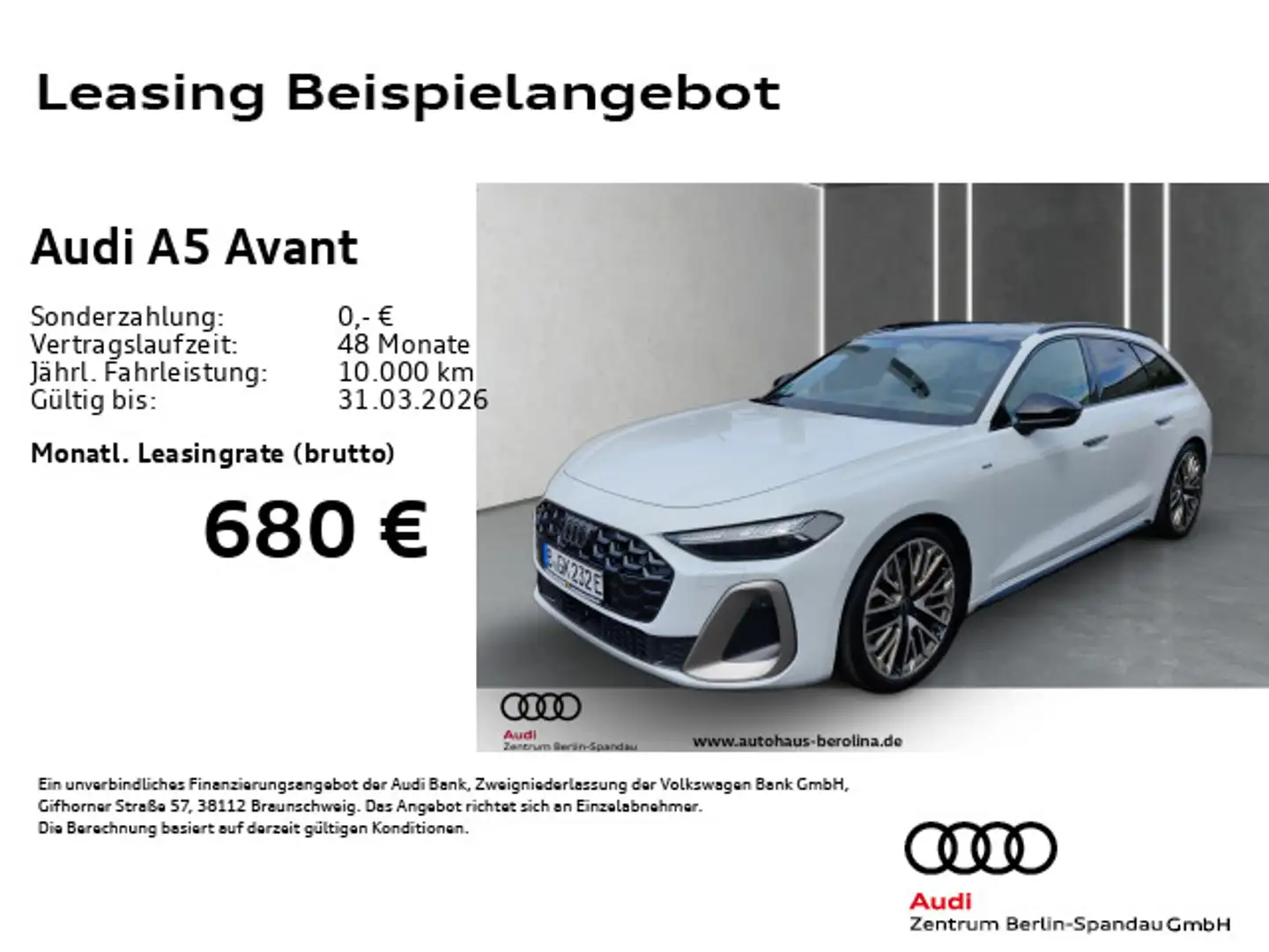 Audi A5 e-hybrid qu. S line S tronic *PANO*HuD* Blanc - 1