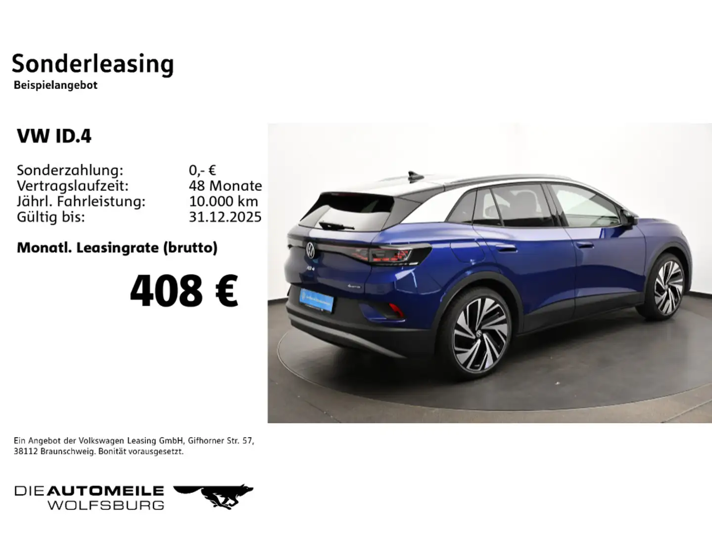 Volkswagen ID.4 4Motion Pro AHK/Matrix/TravelAssist/H+K Blau - 2