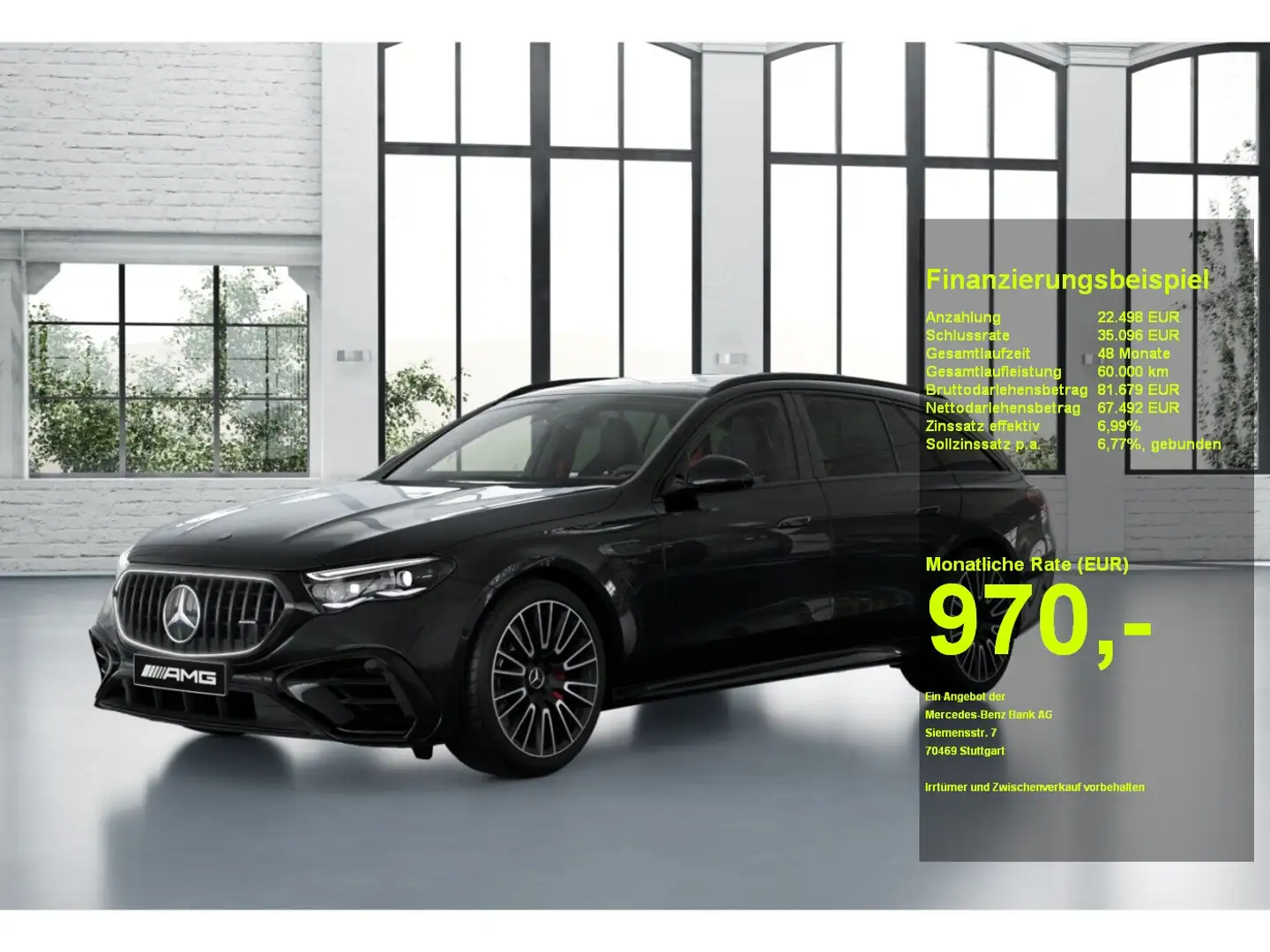Mercedes-Benz E 53 AMG AMG E 53 4M+ T Panorama AHK 360° Burm.4D Digi.L. Schwarz - 1