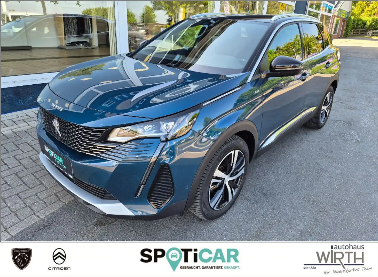Peugeot 3008 Hybrid GT 136 e-DSC6 ACC+NAVI+LED+360°CAM Bleu - 1