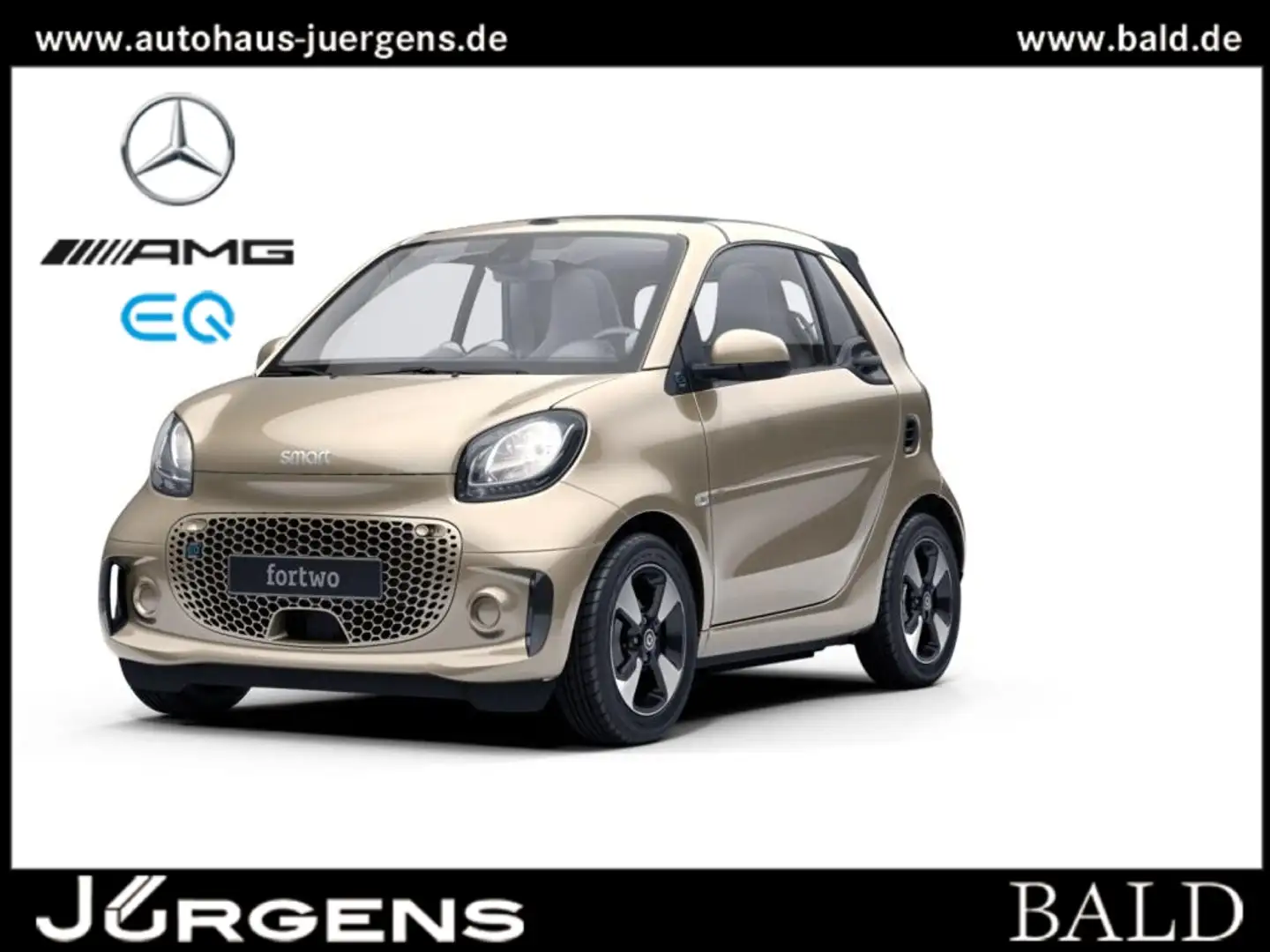 smart forTwo EQ  cabrio Winter+PTS+SHZ Beige - 1
