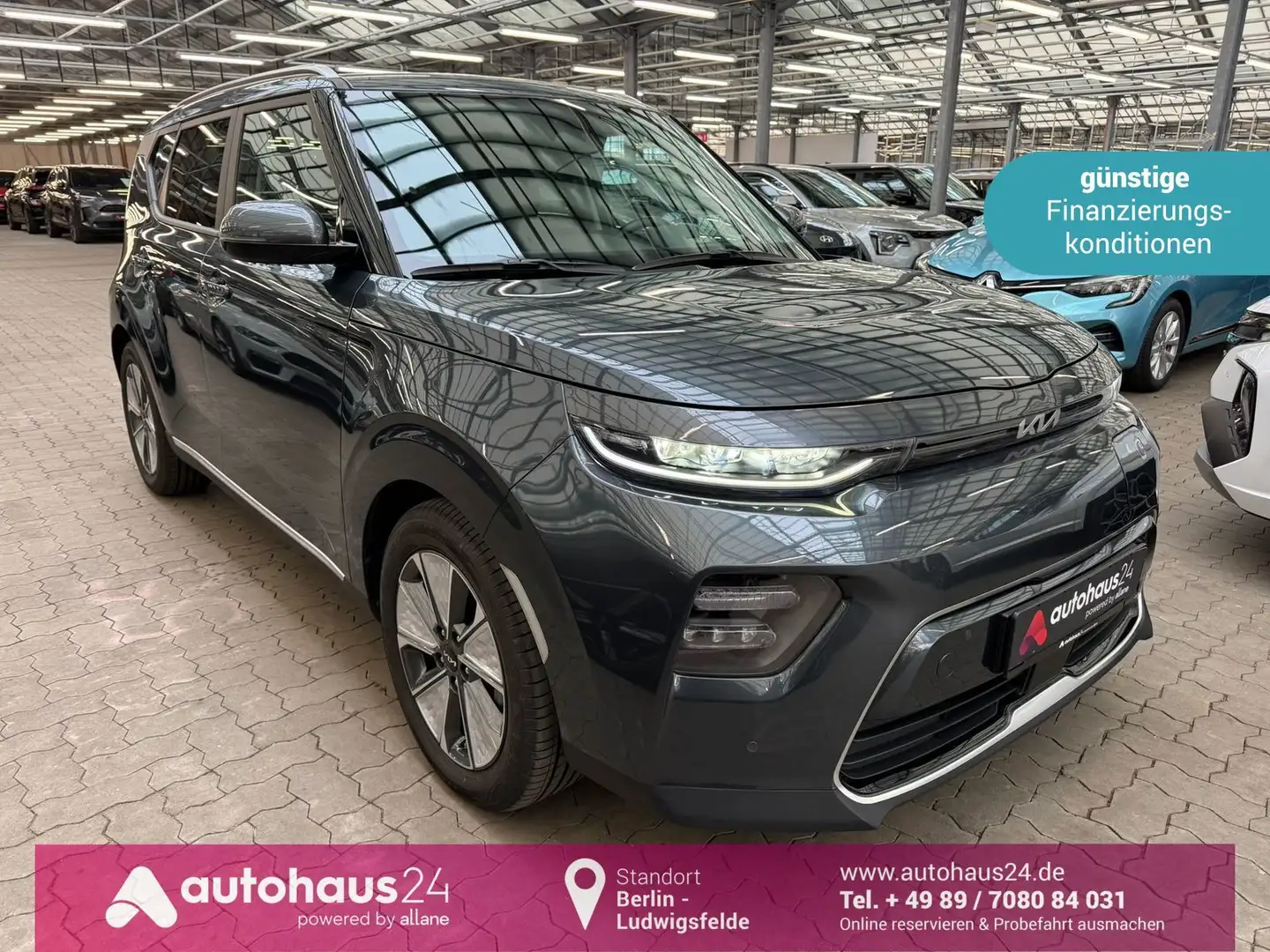 Kia Soul e-Soul Inspiration 64 kWh|H&K|Kamera|HeadUp Grau - 1
