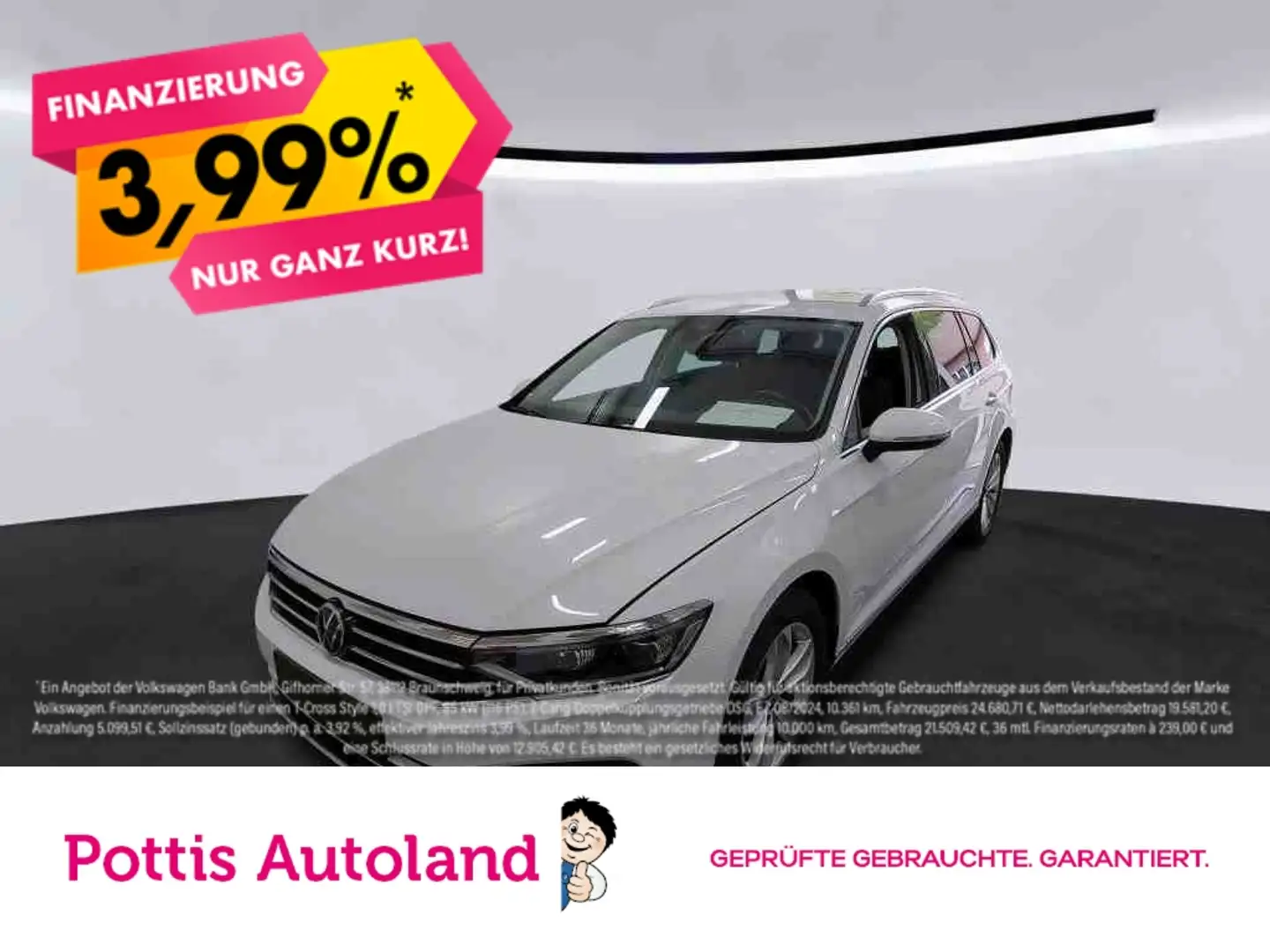 Volkswagen Passat Variant 2.0 TDI DSG ELEGANCE NAVI IQ.LIGHT KAMERA Weiß - 1