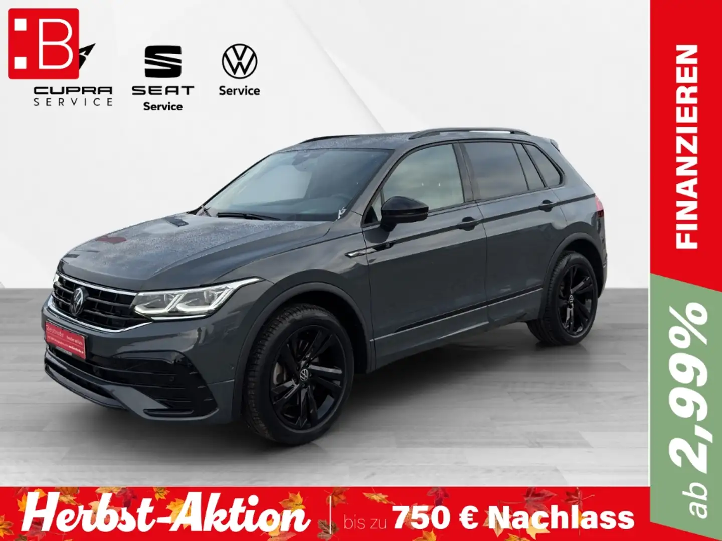 Volkswagen Tiguan 2.0 TDI DSG 4Mo. R-Line BLACK-STYLE DIGITAL COCKPI Grau - 1