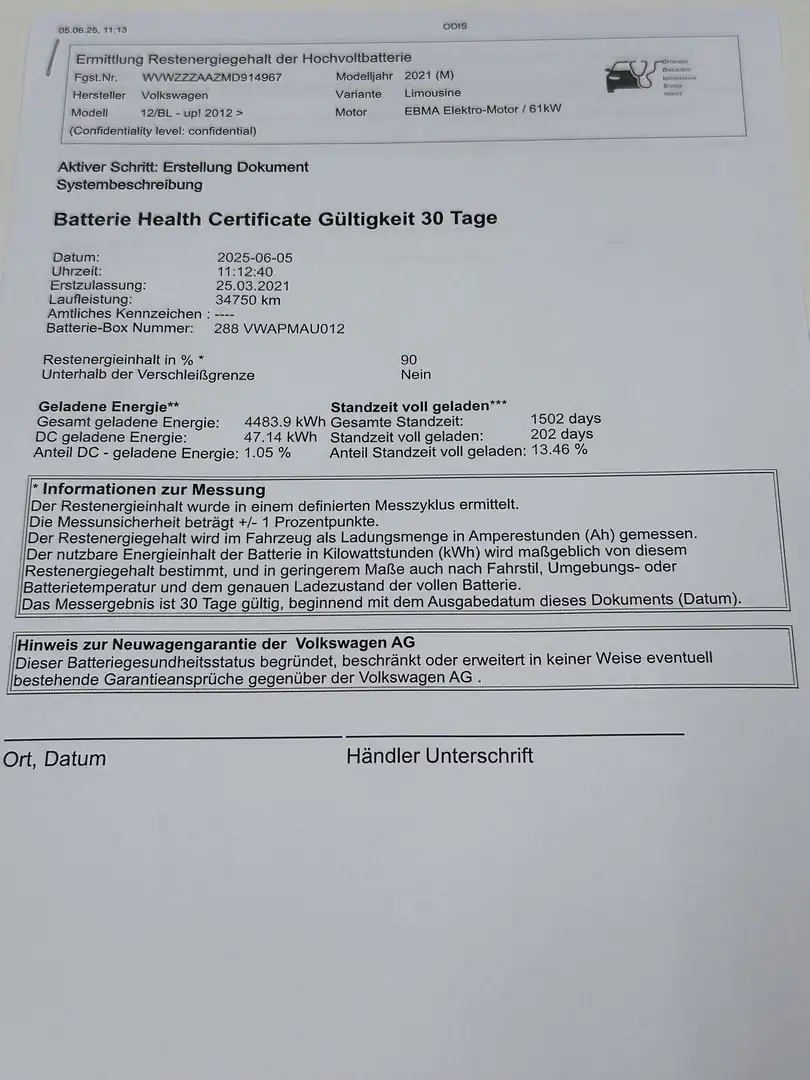 Volkswagen e-up! United CCS WSSheizb SHZ LM15 DAB CompPhone Weiß - 2