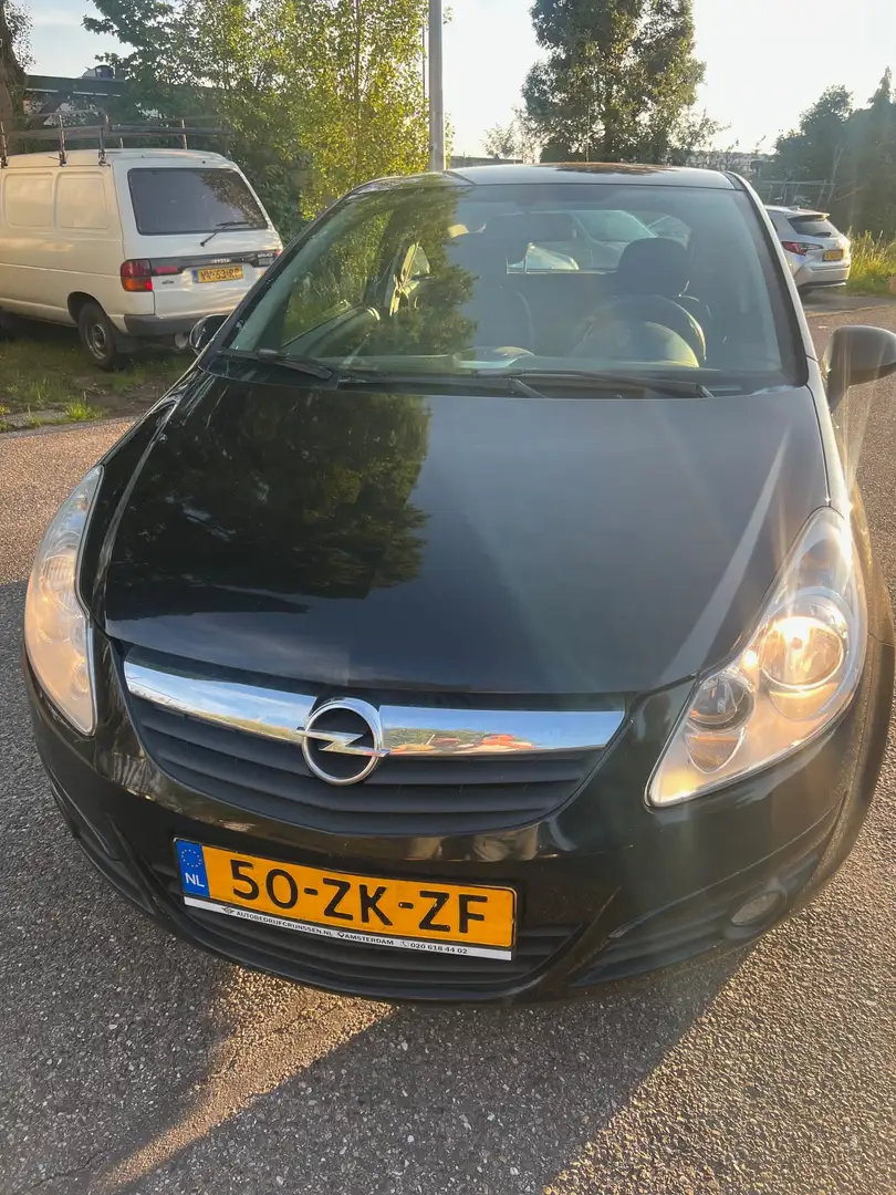 Opel Corsa Corsa 1.2-16V Enjoy Zwart - 1