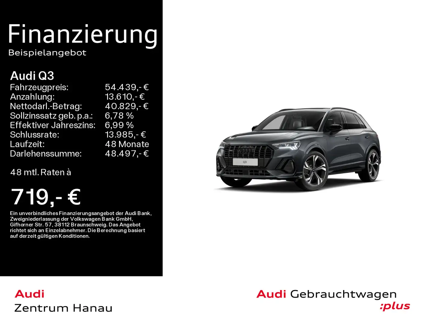 Audi Q3 45 TFSI quattro S-LINE*NAVI-PLUS*SONOS*STHZG* Grijs - 1