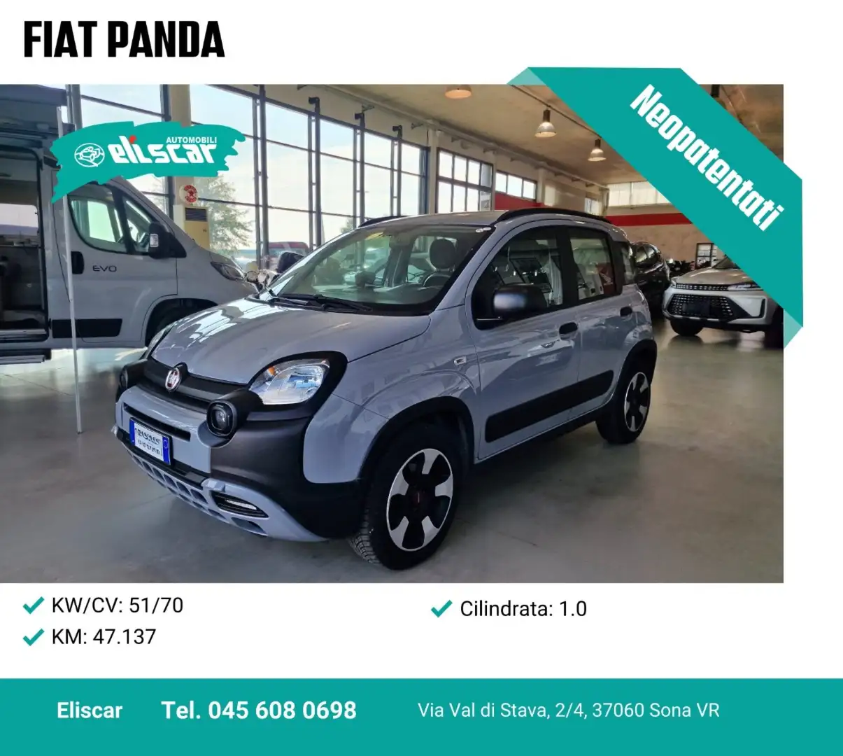 Fiat Panda 1.0 FireFly S&S Hybrid City Cross Grigio - 1