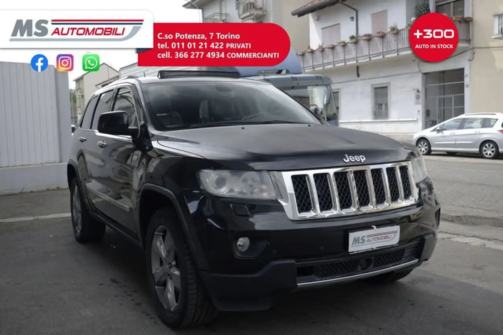 Jeep Grand Cherokee Grand Cherokee 3.0 CRD 241 CV Overland Tetto Unic Nero - 1