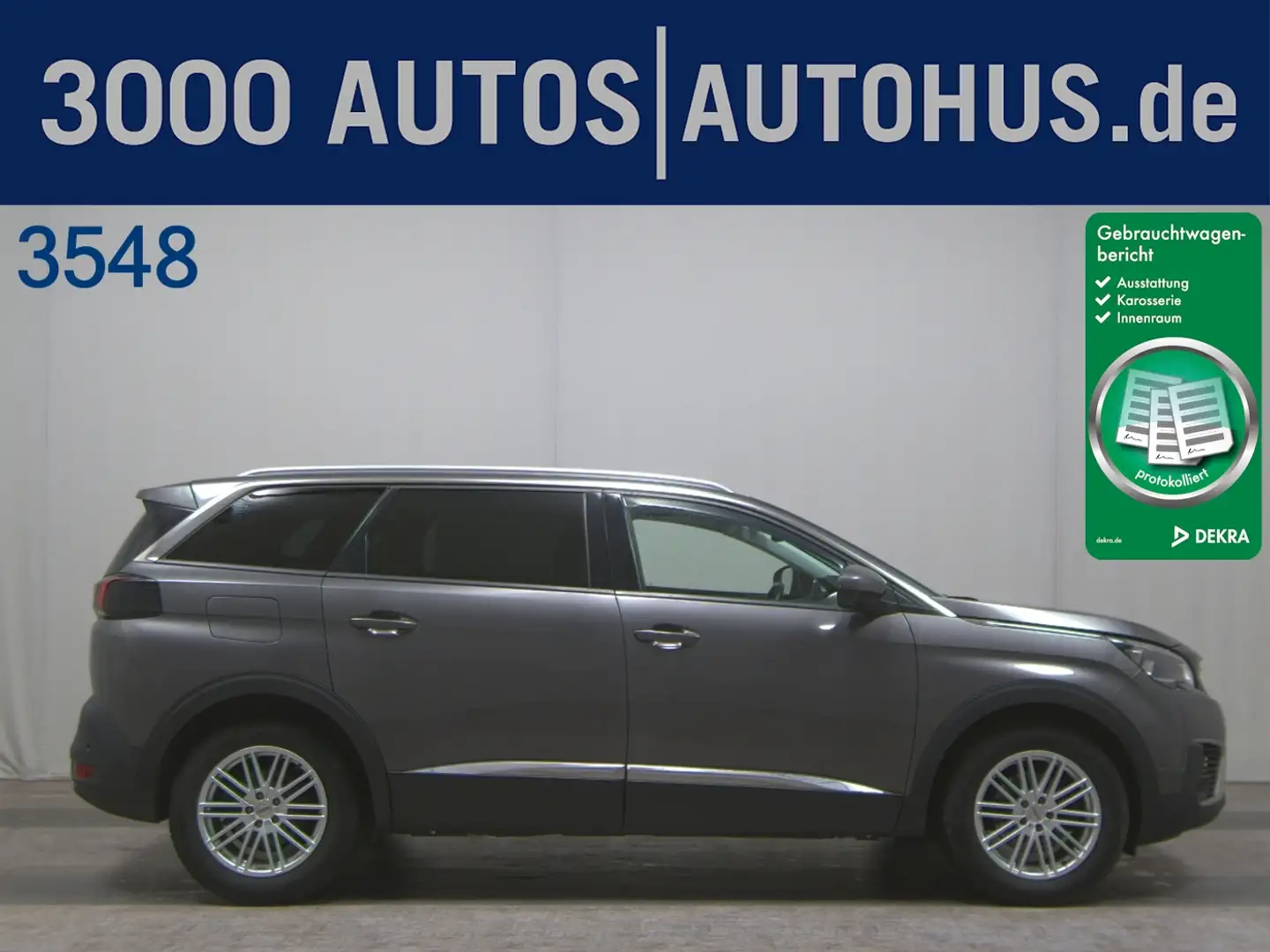 Peugeot 5008 1.5 BlueHDi 130 Allure Leder vc SpurH AUT Grau - 1