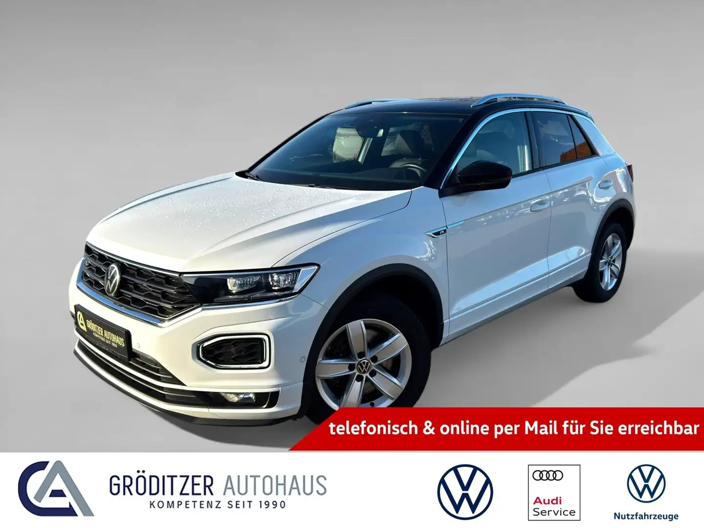 Volkswagen T-Roc Sport R-Line 1,5 TSI DSG LED|APP|NAV|ACC Blanc - 1