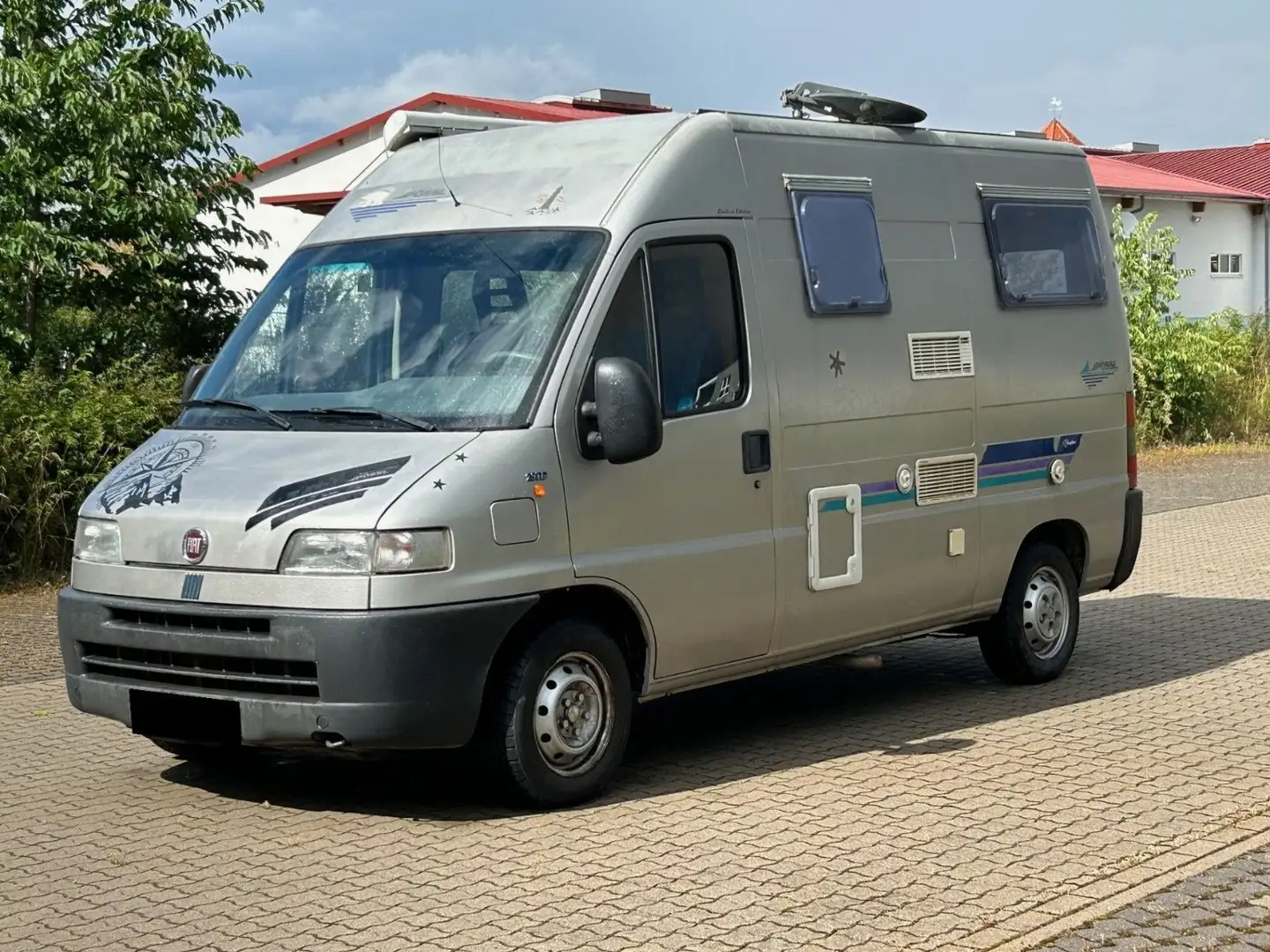 Pössl Fiat Ducato 1.9 *Tüv neu* *Antenne, Markise* Gris - 1