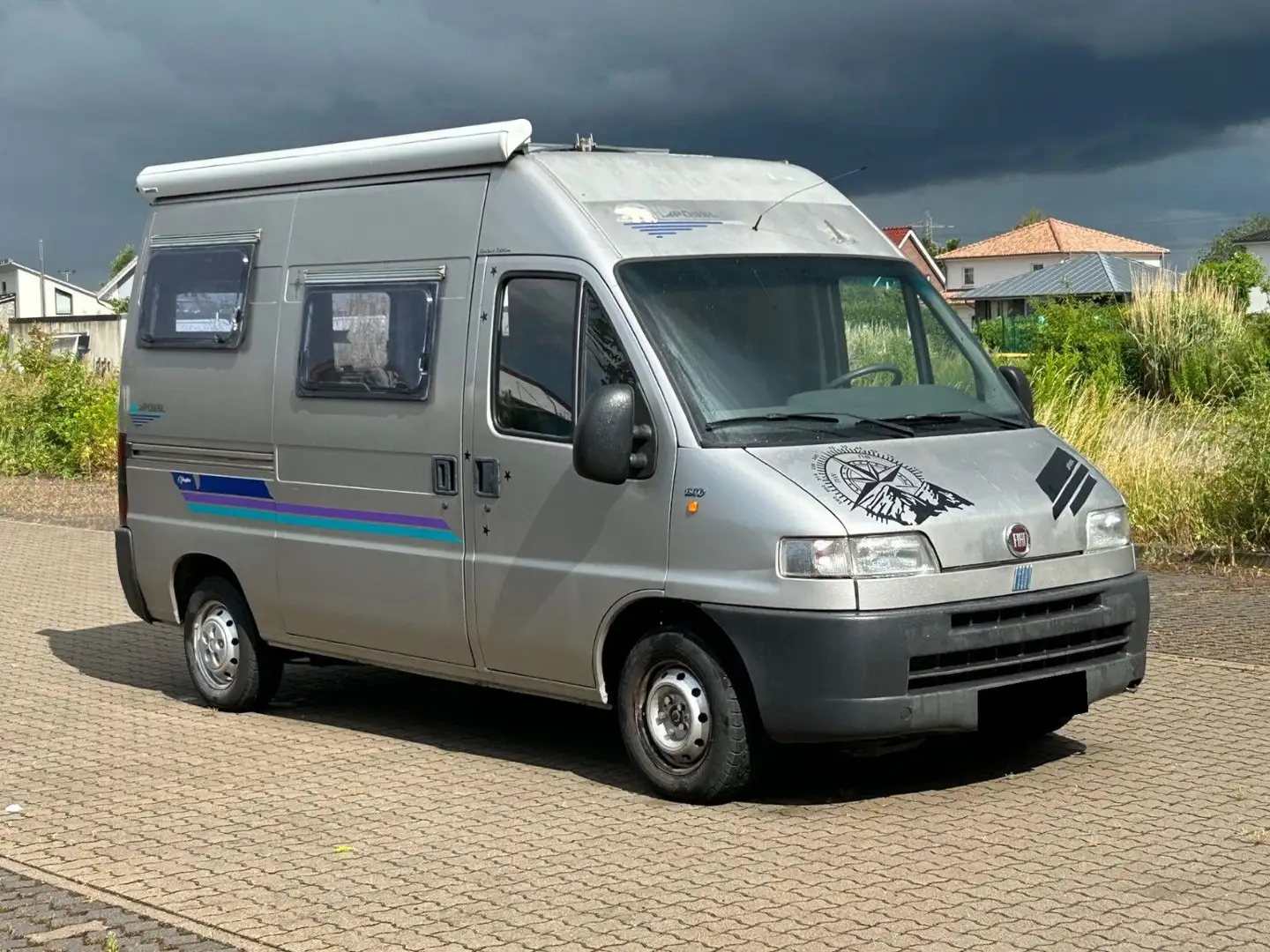 Pössl Fiat Ducato 1.9 *Tüv neu* *Antenne, Markise* Gris - 2