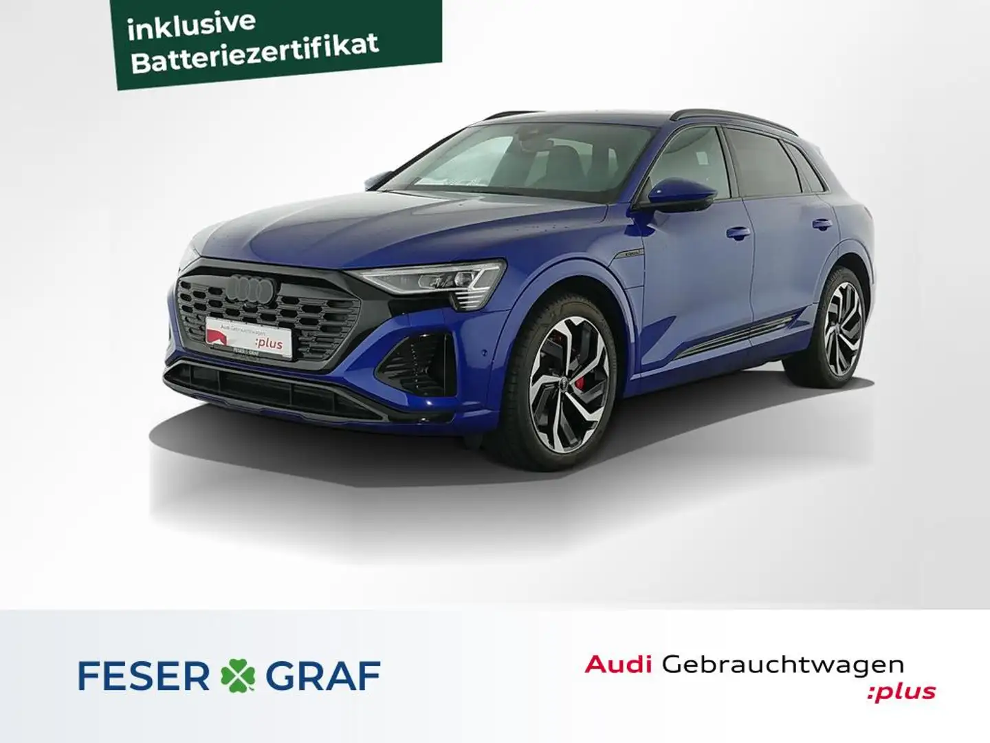 Audi Q8 e-tron 50 S Line Int Matrix,Leder,B&O,AHK Azul - 1