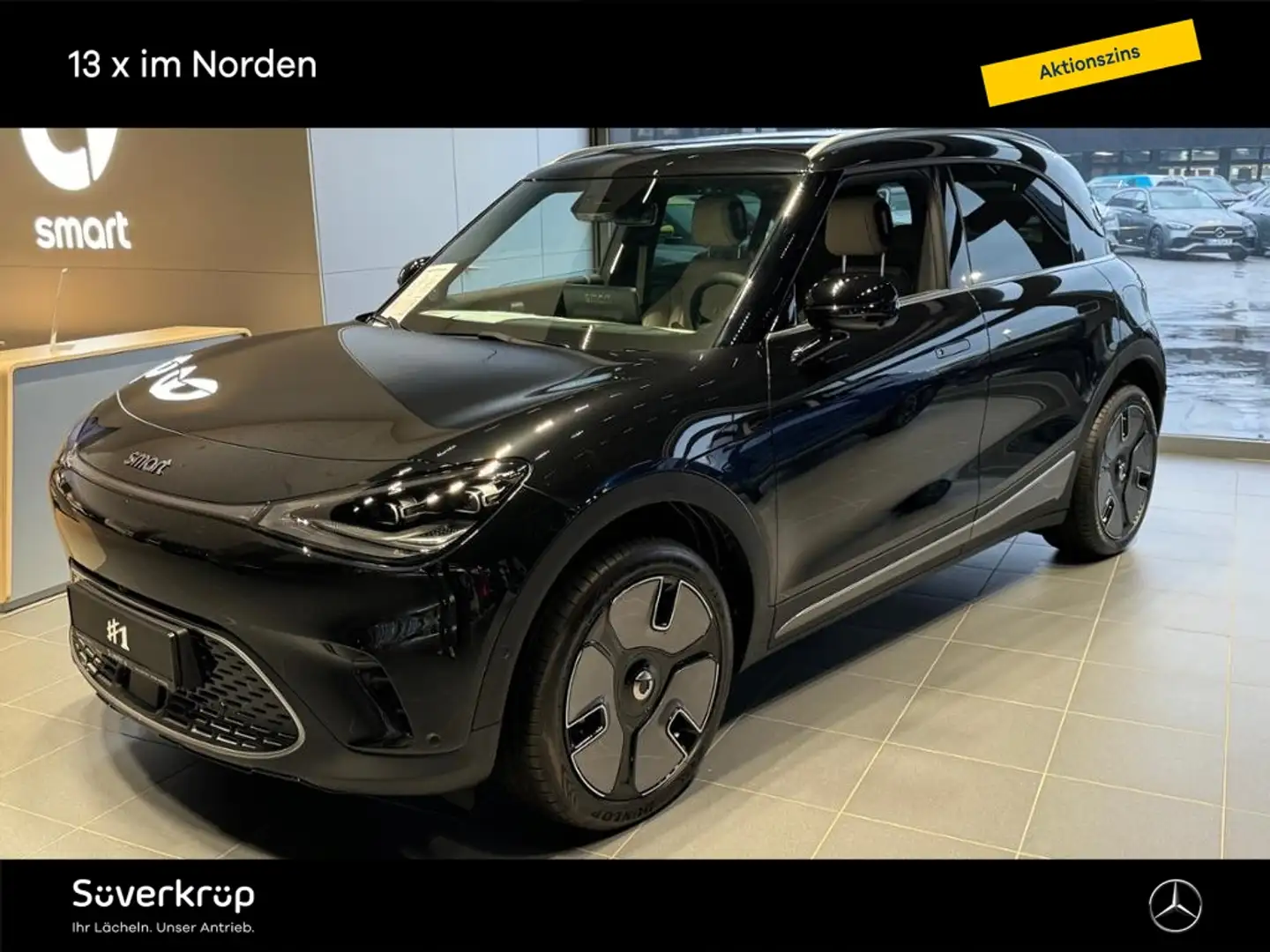 smart #1 Premium +PANO 360 22KW DISTR SPUR SHZ MEMO Schwarz - 2