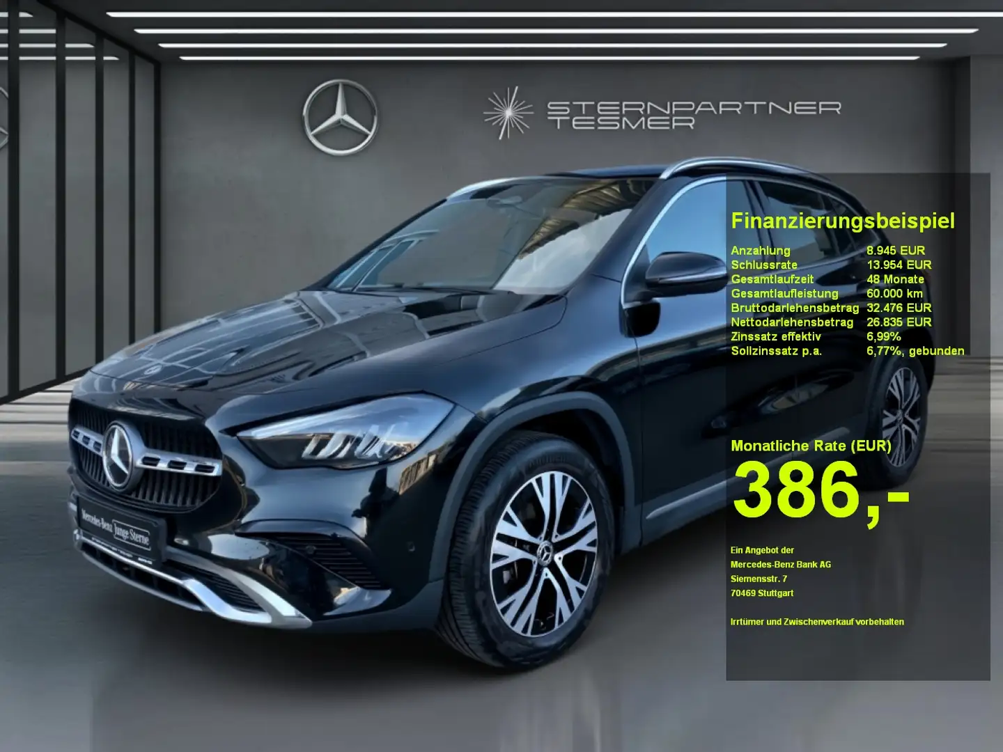 Mercedes-Benz GLA 180 Progressive AHK Kamera Winter eHeck MBUX Schwarz - 1