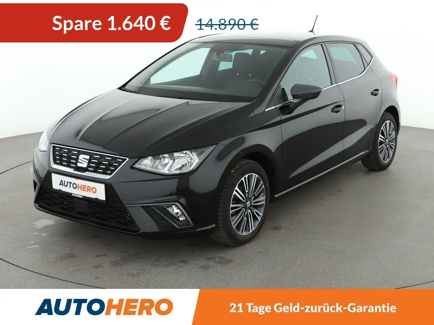 SEAT Ibiza 1.0 TSI XCellence *CARPLAY*NAVI*PDC*SHZ*ALU* Schwarz - 1