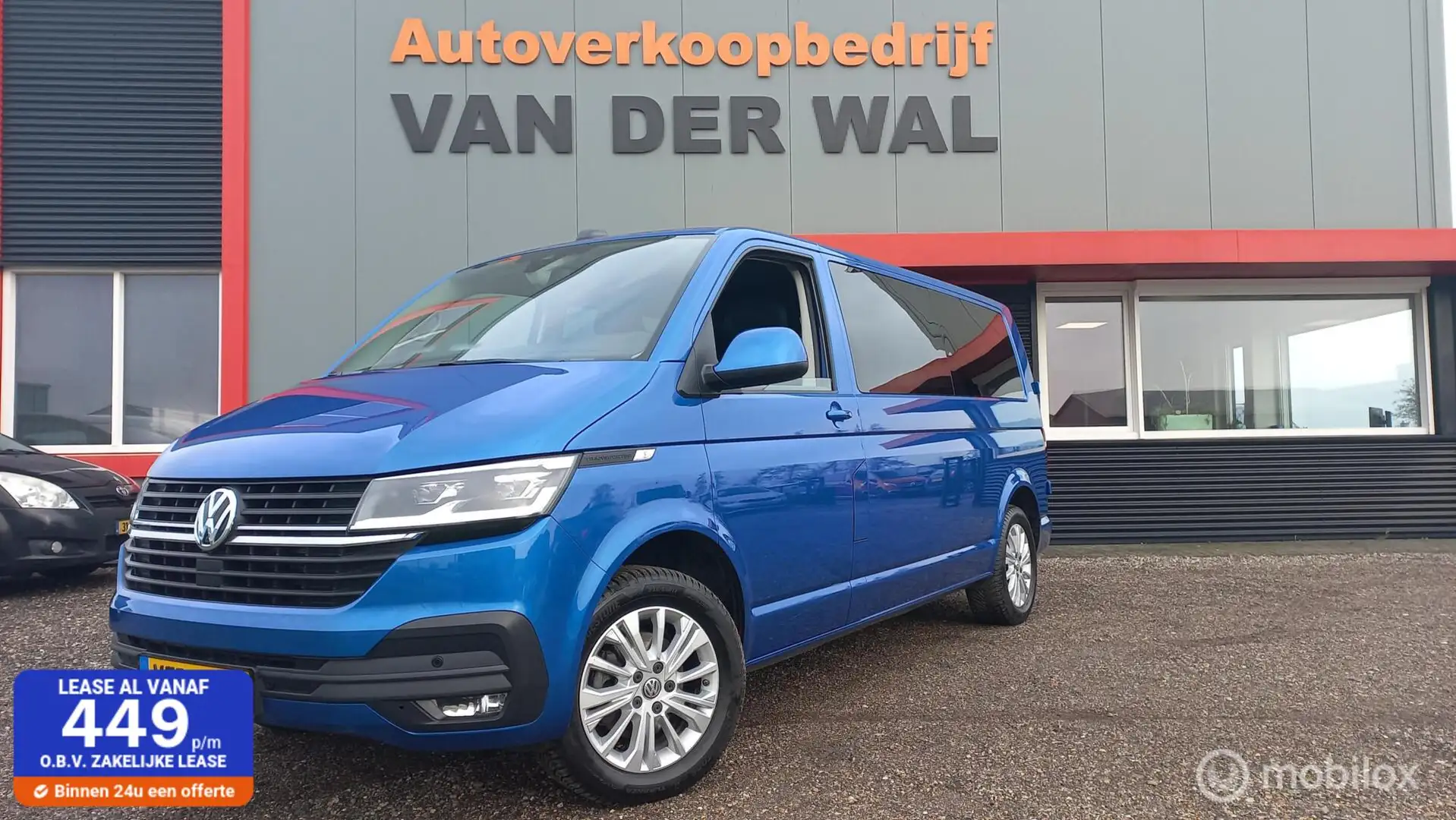 Volkswagen T6.1 Transporter 2.0 TDI L2H1 30 DC Bleu - 1