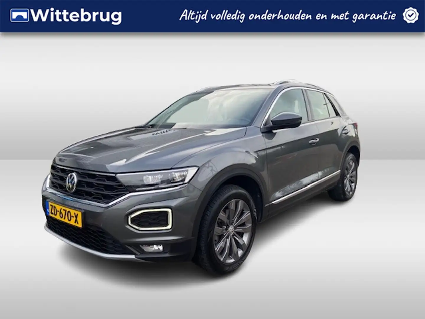 Volkswagen T-Roc 1.5 TSI Sport / Lederen interieur / Clima / Navi / Gris - 1