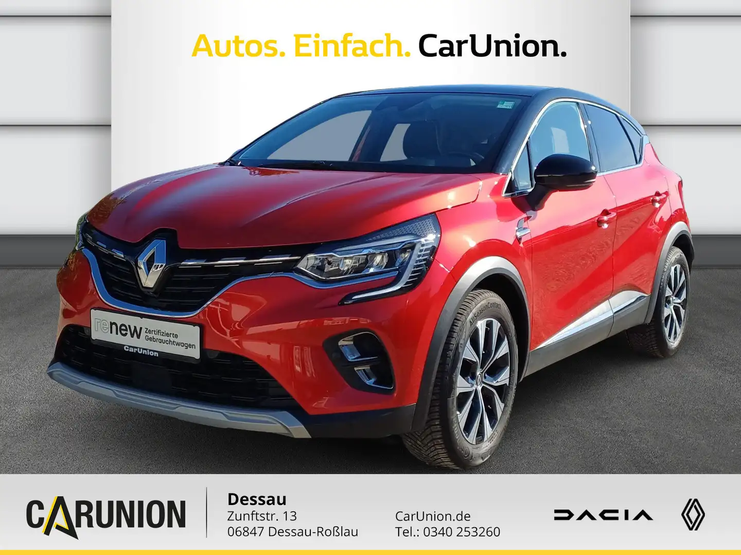 Renault Captur TECHNO TCe 140 AZV Allwetterreifen Rot - 1