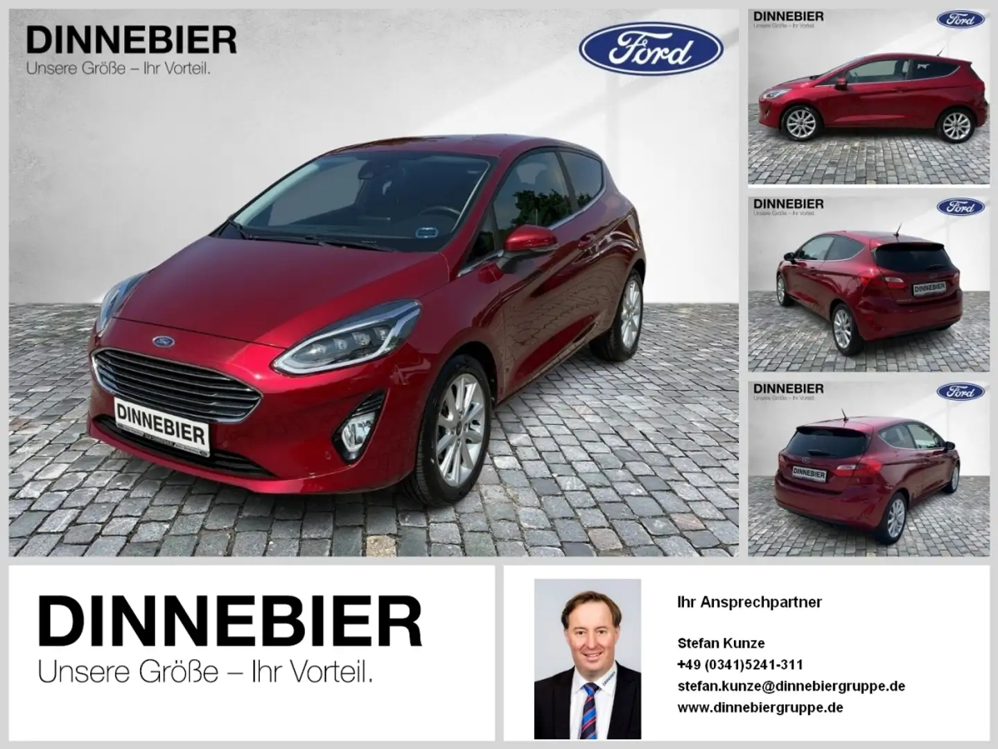 Ford Fiesta Titanium Kamera+Winterpaket+Tempomat Rot - 1