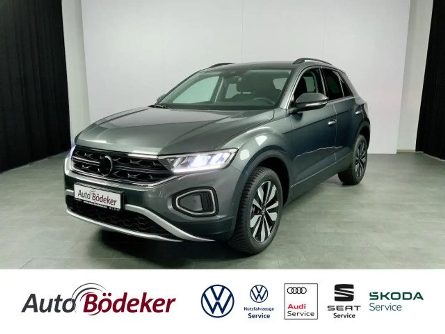 Volkswagen T-Roc 1.0 TSI 6-Gang MOVE Bluetooth Navi LED Klima Grau - 1